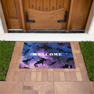 Tapete Peixes-tubarão-frade-modernos baleia-do-mar sob a 