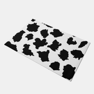 Tapete Pele de Vaca Preto e Branco
