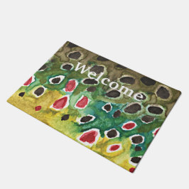 Tapete Pele marrom de truta de peixe