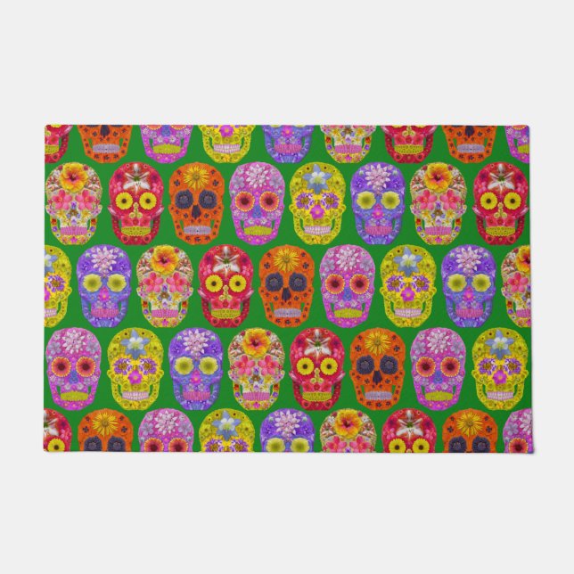 Tapete Peles De Flor Padrão Sem Costura 2018 (Frente)