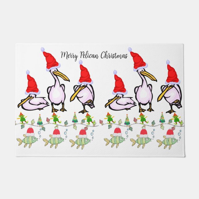 Tapete Pelican Felry Christmas Matt Doormat (Frente)