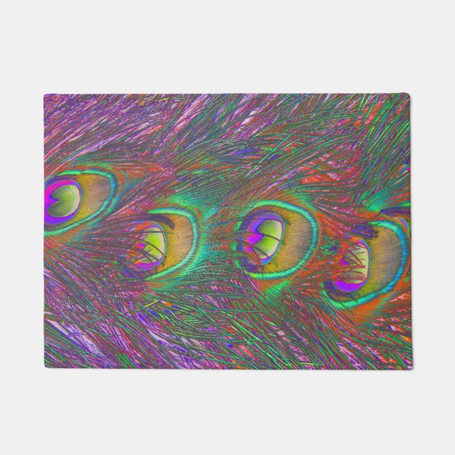 Tapete Penas de Natal Tinsel Peacock (Frente)