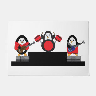 Tapete Penguins Music Banda Rock and Roll
