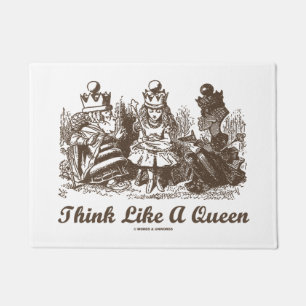 Tapete Pense como um humor de Alice do conselho do país