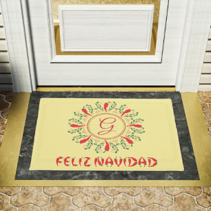 Tapete Pepper Feliz Navidad Vermelho Chile