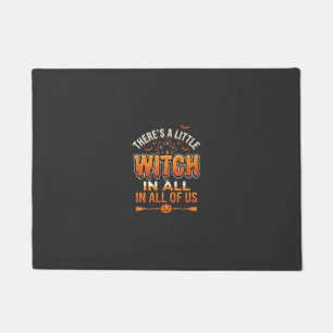 Tapete Pequena Bruxa Tipografia de Halloween Witch Typogr