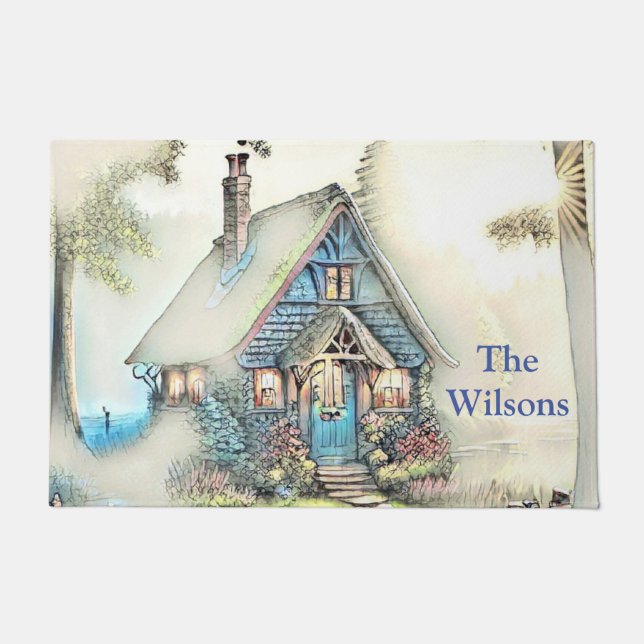 Tapete Pequeno Algodão Na Floresta - Fuga Encantadora (Frente)