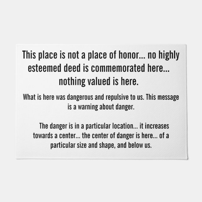 Tapete Perigos meméticos (Frente)