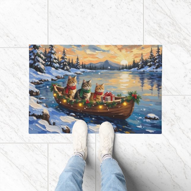 Tapete Persian Cat Christmas Boat Holiday (Interior)