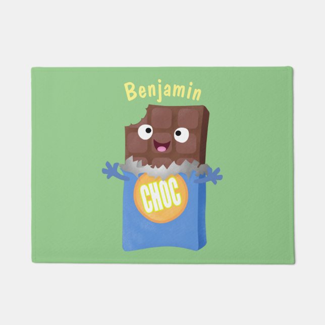 Tapete Personagem de desenho animado bar doce de chocolat (Frente)