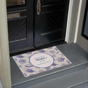 Tapete Personalizado de Cana Azul com Presença Náutica