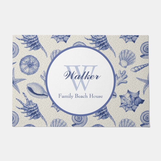 Tapete Personalizado de Cana Azul com Presença Náutica (Frente)