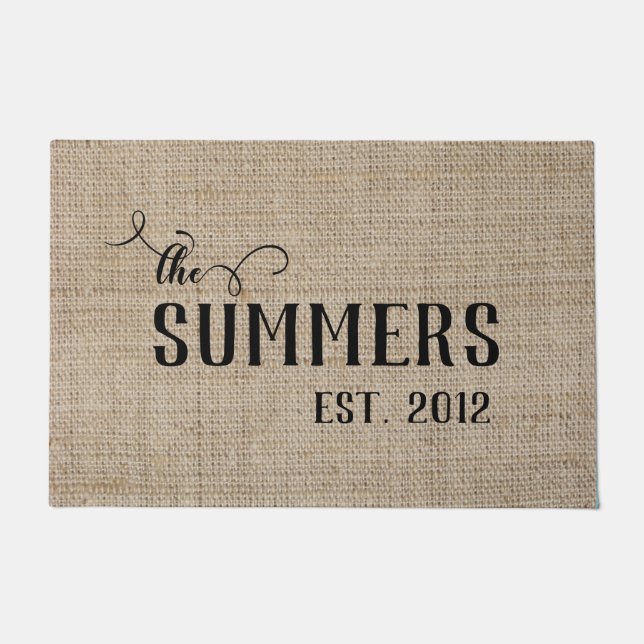 Tapete Personalizado Família Nome Data Personalizado (Frente)