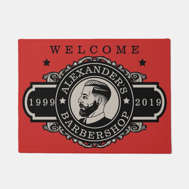 Tapete Personalizar Barber de hipster (Frente)