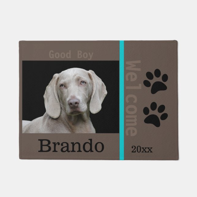 Tapete Personalizar Foto Personalizada de Cão (Frente)