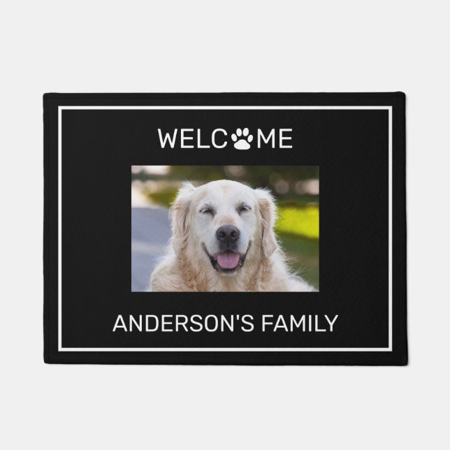 Tapete Personalizar porta de fotos de cães (Frente)