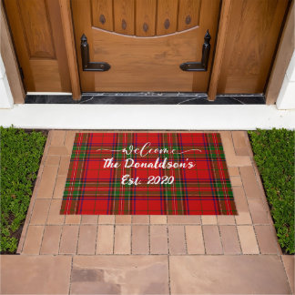 Tapete Personalizar Sobrenome Clã Stewart Tartan Bem-vind