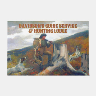 Tapete Personalizar um Caçador com Veados e Cães Caçando 