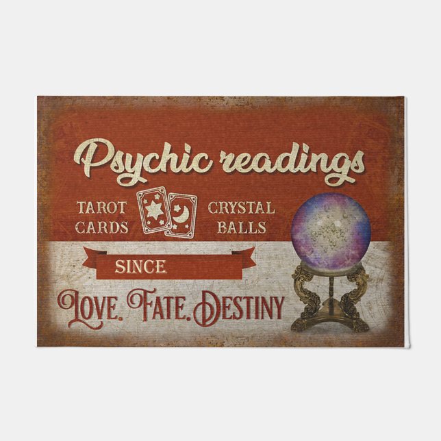 Tapete Personalized Doormat - Psychic Readings tarot (Frente)