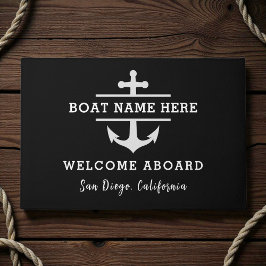 Tapete Personalized Nautical Welcome Aboard Anchor