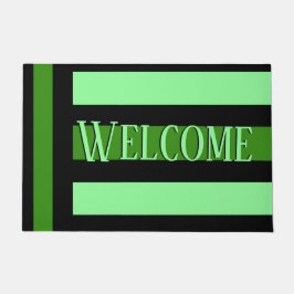 Tapete Perspectiva Verde Bold Line Art Welcome