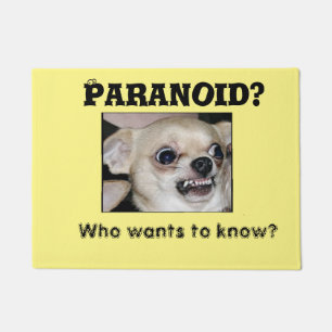 Tapete Pet Chihuahua Small Dog deixa Paranoia na porta