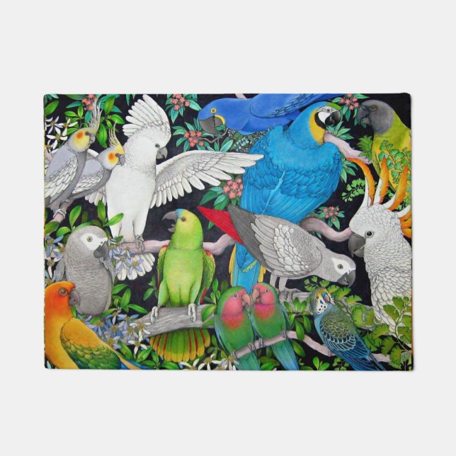 Tapete Pet Parrots of the World Doormat (Frente)