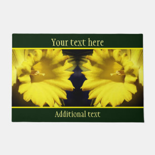 Tapete Pétalas de Flor Amarelo Daffodil Personalizadas