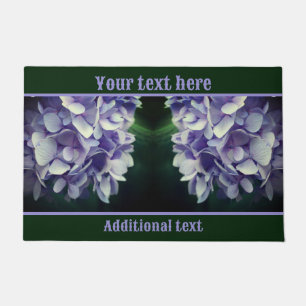 Tapete Pétalas de Flor de Hydrangea Azul Personalizadas