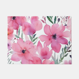 Tapete Pétalas Rosadas | Flores Pintadas em Aquarela
