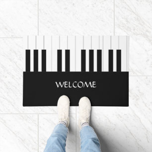 TAPETE PIANO KEYS DESIGN NOME AMOR DE MÚSICA