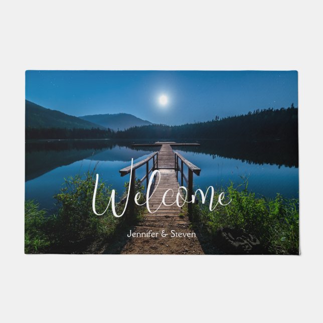 Tapete Píer à noite, em plena lua de boas-vindas (Frente)