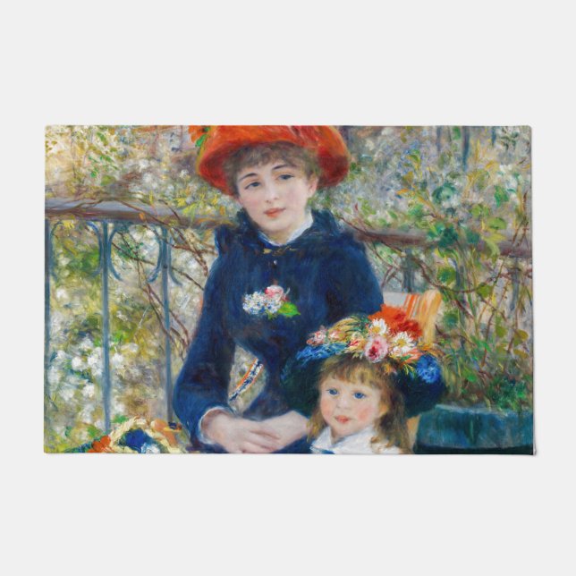 Tapete Pierre-Auguste Renoir - Duas irmãs no Terrace (Frente)