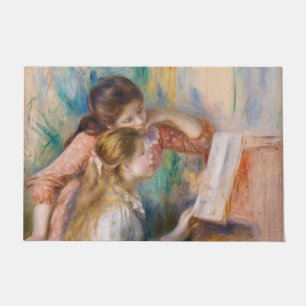 Tapete Pierre Auguste Renoir - Jovens Meninas no Piano