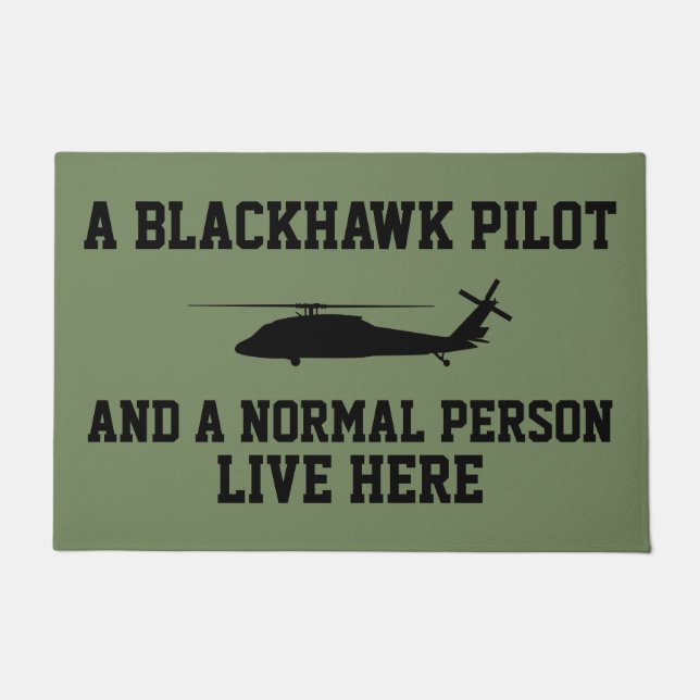 Tapete Piloto Blackhawk e Pessoa Normal (Frente)