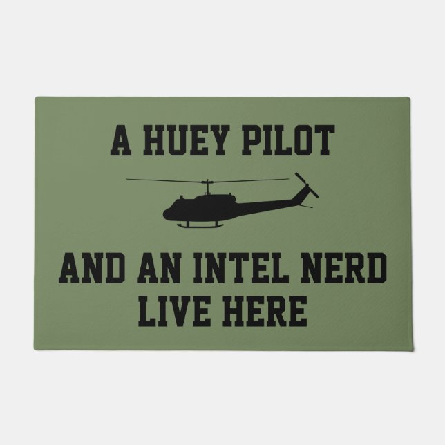 Tapete Piloto Huey e um Nerd Intel ao vivo aqui (Frente)