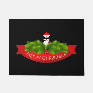 Tapete Pinguim de Natal de Portão Feriado