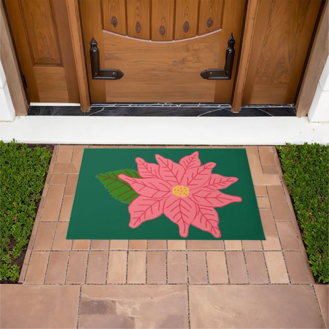 Tapete Pink Christmas Poinsettia  (Ar livre)