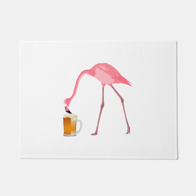 Tapete Pink Flamingo Beer Lover (Frente)