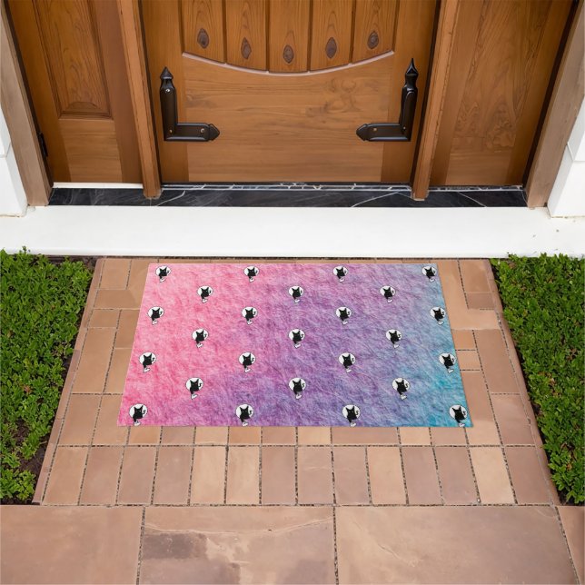 Tapete Pink Halloween Doormat por Adiela Akoo (Ar livre)