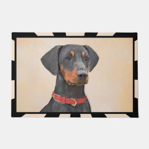 Tapete Pintura Alemã Pinscher Pintura Original Arte Anima