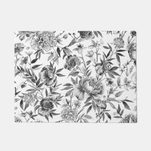 Tapete Pintura Botânica Floral em Aquarela Chinesa