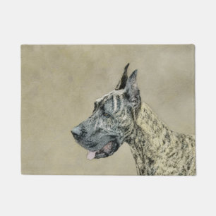 Tapete Pintura com o Grande Dane (Brindle) - Arte Canina