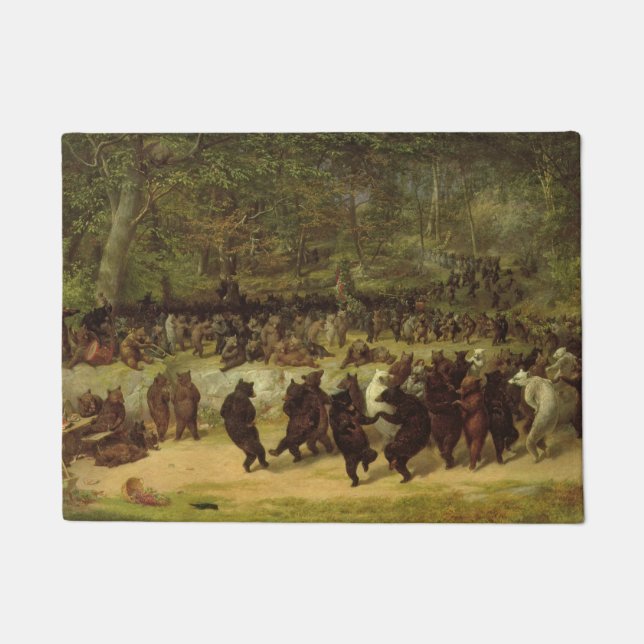 Tapete Pintura da dança do urso - William Holbrook Beard (Frente)