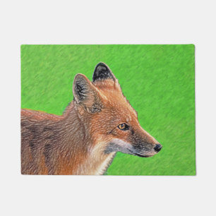 Tapete Pintura da Raposa Vermelha - Arte original sobre a