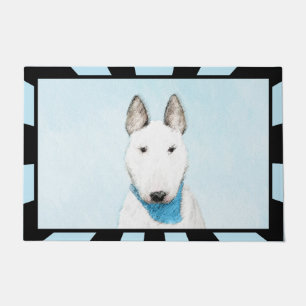Tapete Pintura de Bull Terrier - Arte Original de Cachorr