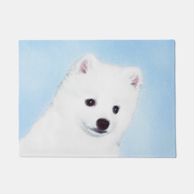 Tapete Pintura de Cachorro Eskimo Americano - Arte Origin (Frente)