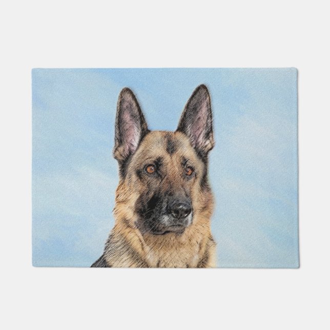 Tapete Pintura de german shepherd - Arte de Cachorro Orig (Frente)