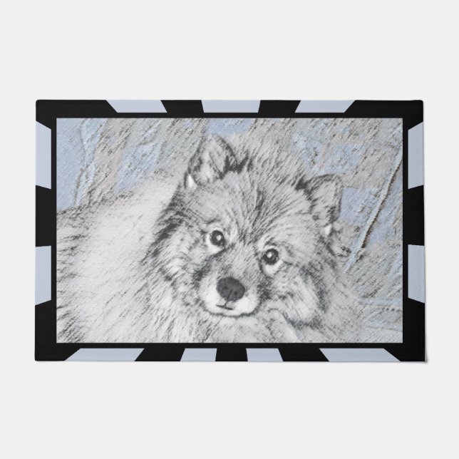 Tapete Pintura de Keeshond Beth - Arte de Cachorro Origin (Frente)