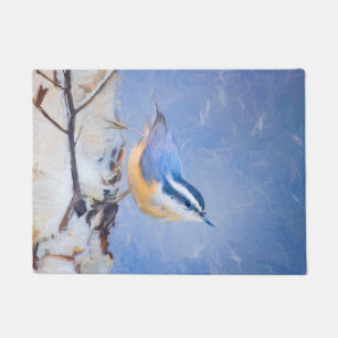 Tapete Pintura De Pássaros Original De Raça Vermelha
